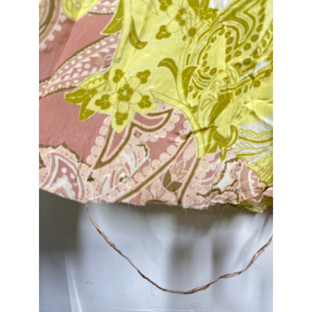 Hemant & Nandita Fiza Dress Halter PaisleyWestern Pastel Yellow Blue S - Picture 7 of 12